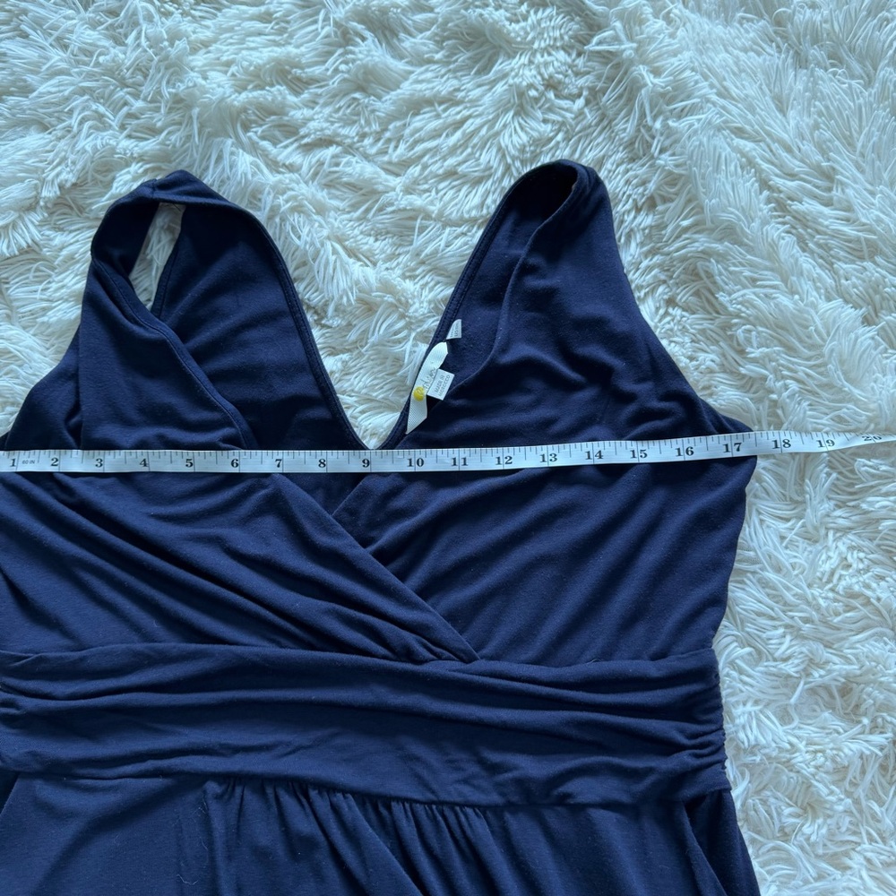 Boden Blue Jersey Stretch Dress Size 10 Long - Picture 9 of 10